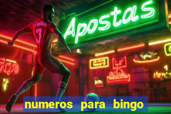 numeros para bingo de 1 a 90